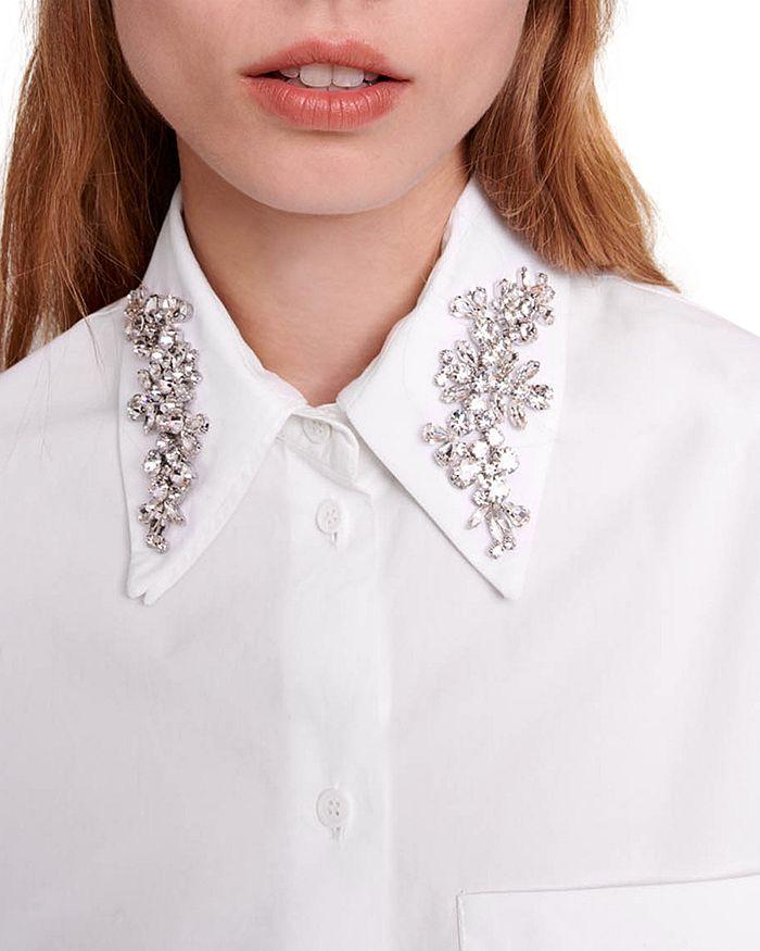 AIIZIE COTTON EMBELLISHED COLLAR SHIRT - product image