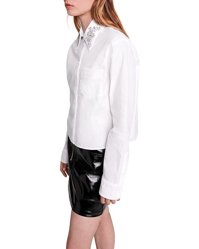 AIIZIE COTTON EMBELLISHED COLLAR SHIRT - product image