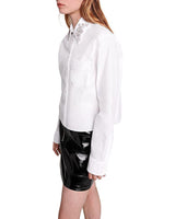 COTTON EMBELLISHED COLLAR SHIRT