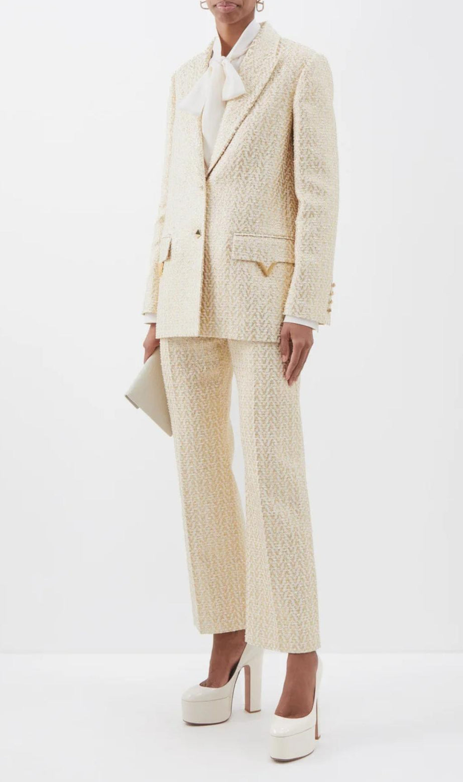 ABITO CON GIACCA IN TWEED MISTO COTONE 