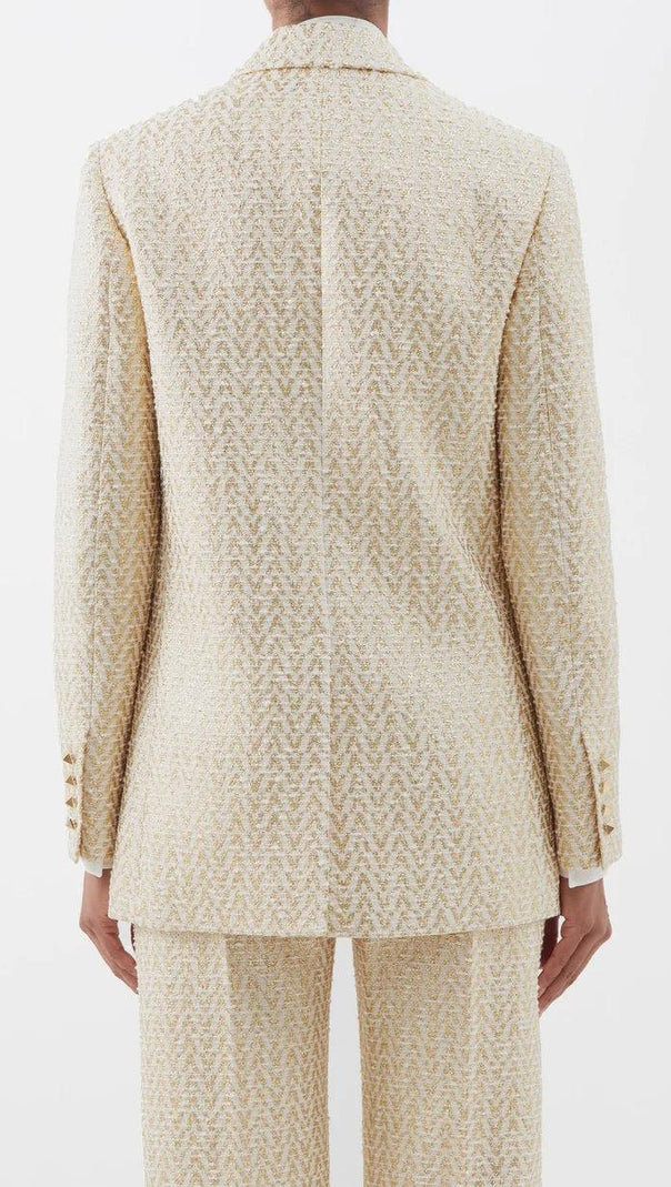 AIIZIE COTTON-BLEND TWEED JACKET SUIT - product image