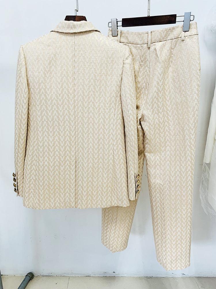 AIIZIE COTTON-BLEND TWEED JACKET SUIT - product image