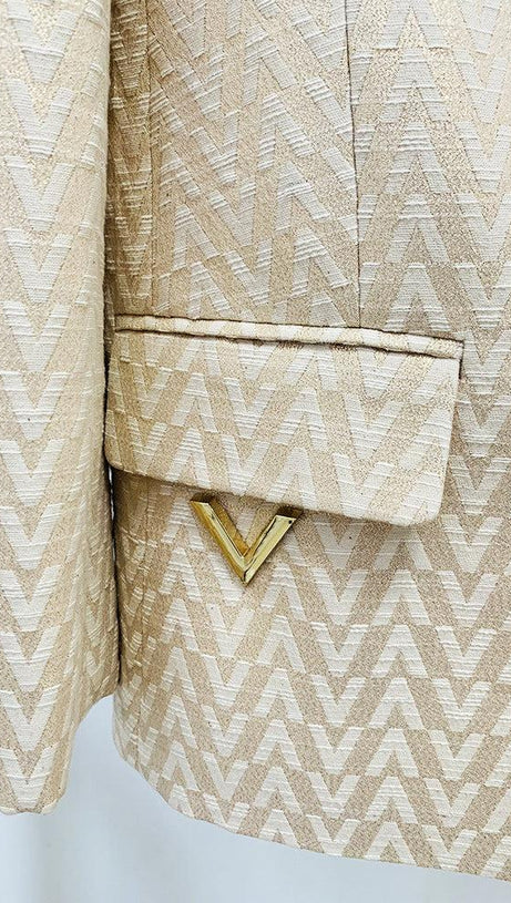 COTTON-BLEND TWEED JACKET SUIT