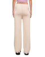 CRCHET TRIM KNIT PANTS