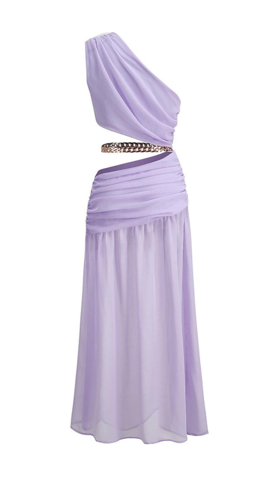SPLIT MAXI DRESS IN LAVENDER
