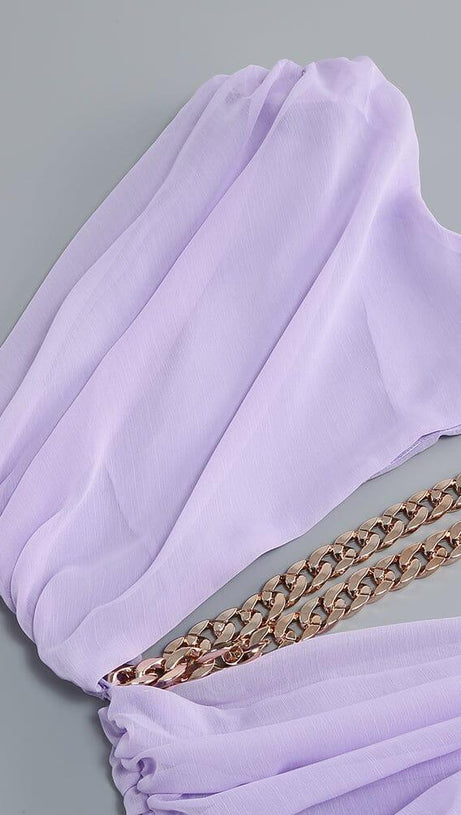 SPLIT MAXI DRESS IN LAVENDER