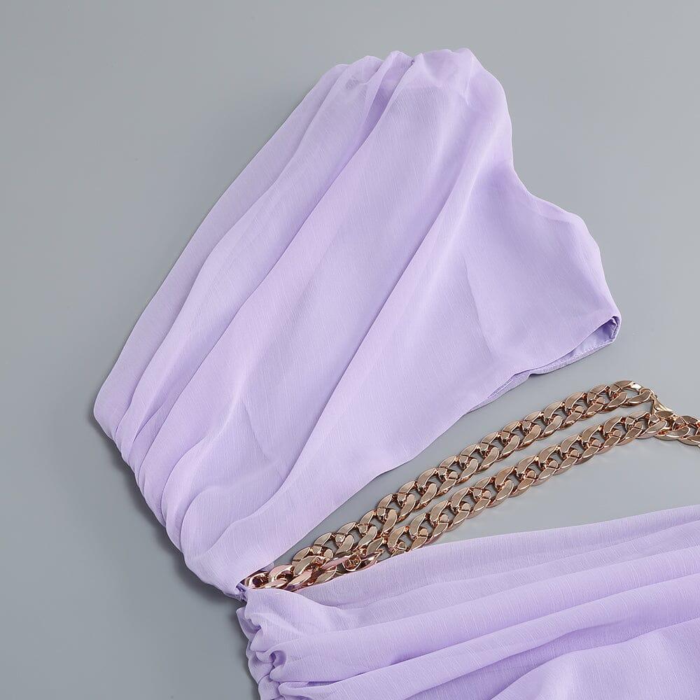 AIIZIE SPLIT MAXI DRESS IN LAVENDER - product image