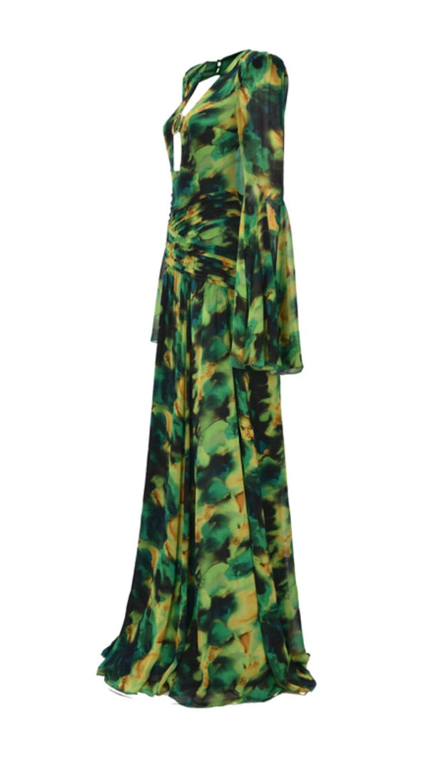 AIIZIE PRINTED CHIFFON MAXI DRESS - product image