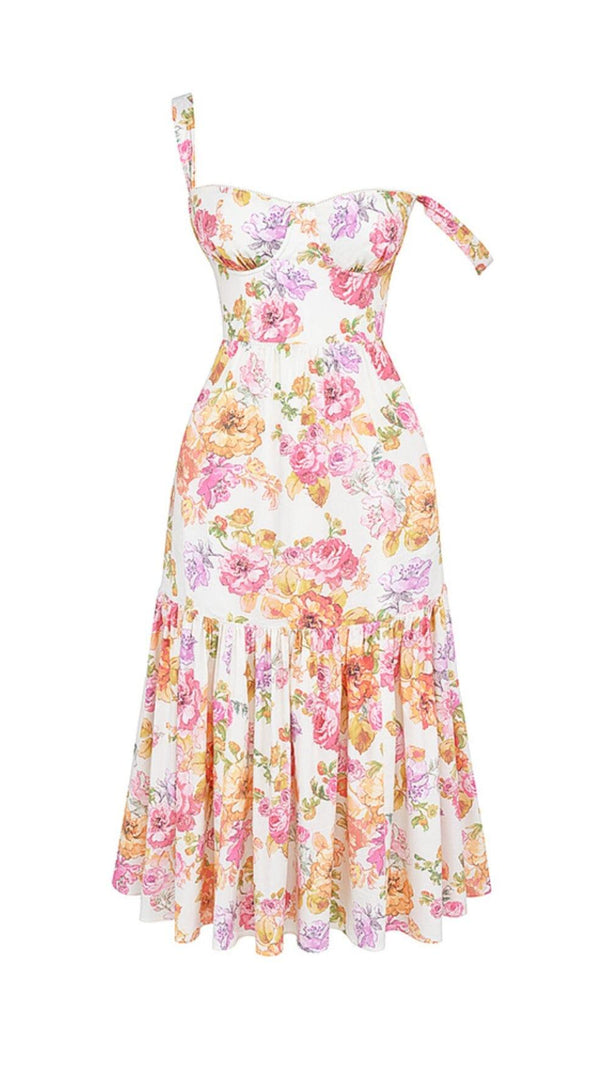 AIIZIE IVORY FLORAL MIDI SUNDRESS - product image