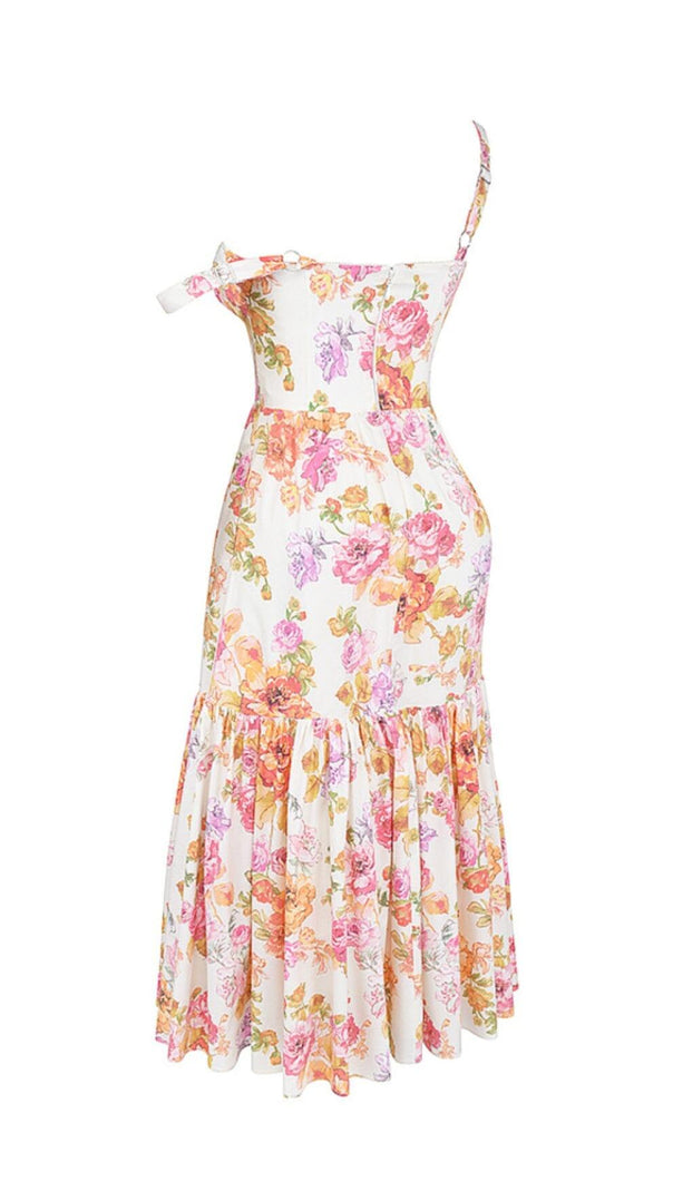 AIIZIE IVORY FLORAL MIDI SUNDRESS - product image