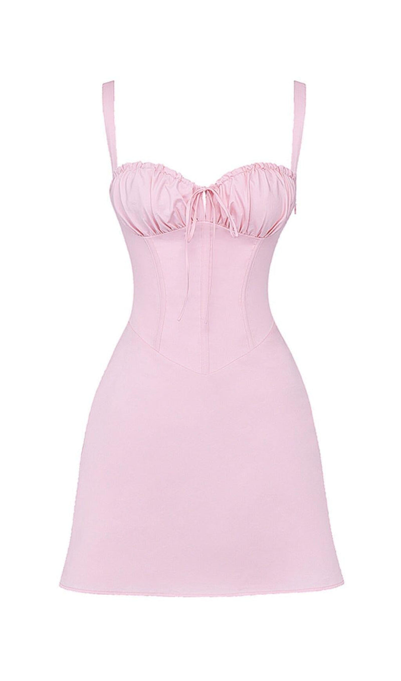 PINK CORSET MINI DRESS