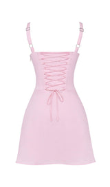 PINK CORSET MINI DRESS