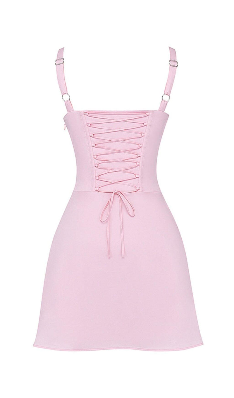 PINK CORSET MINI DRESS