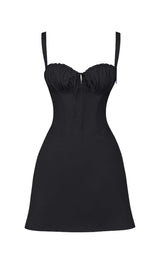 BLACK CORSET MINI DRESS