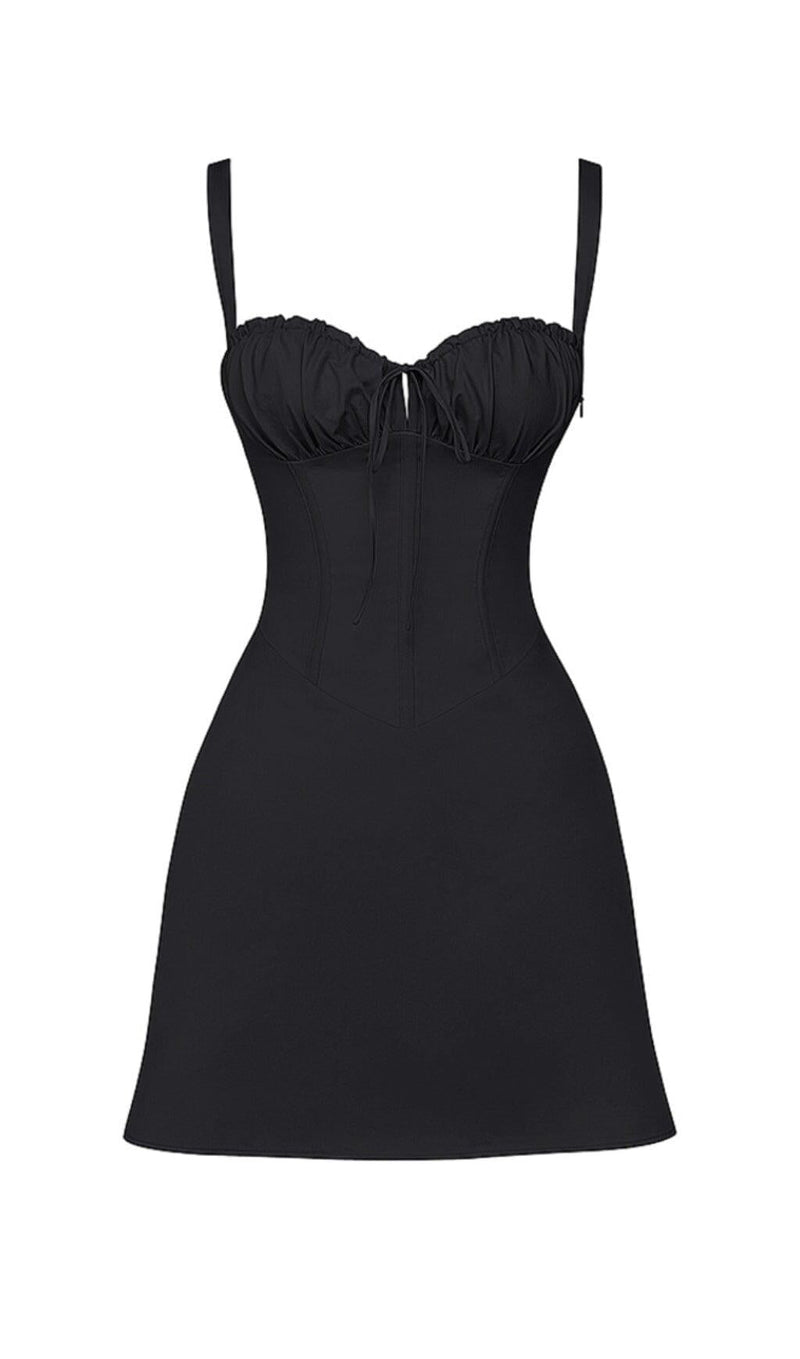 BLACK CORSET MINI DRESS