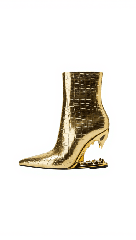 Gale – Tiger Tooth – Stiefel mit Cut-Outs in Gold