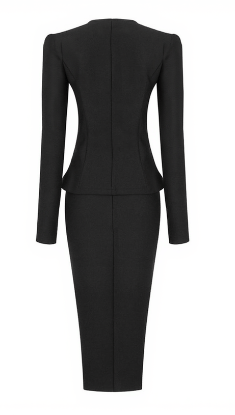 SAILOR LONG SLEEVE SINGLE BREASTED BANDAGE SET