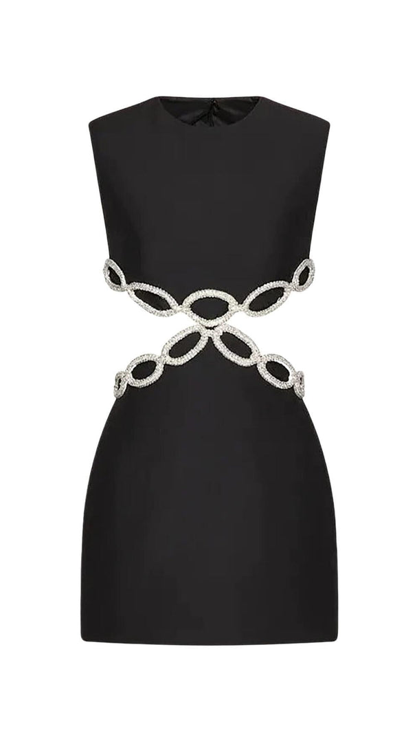 AIIZIE CRYSTAL EMBROIDERED SHORT BANDAGE DRESS - product image