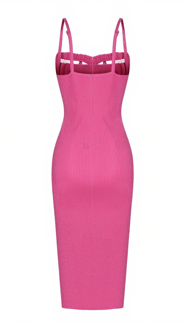 AIIZIE EABHA SPAGHETTI CUTOUT MIDI DRESS - product image