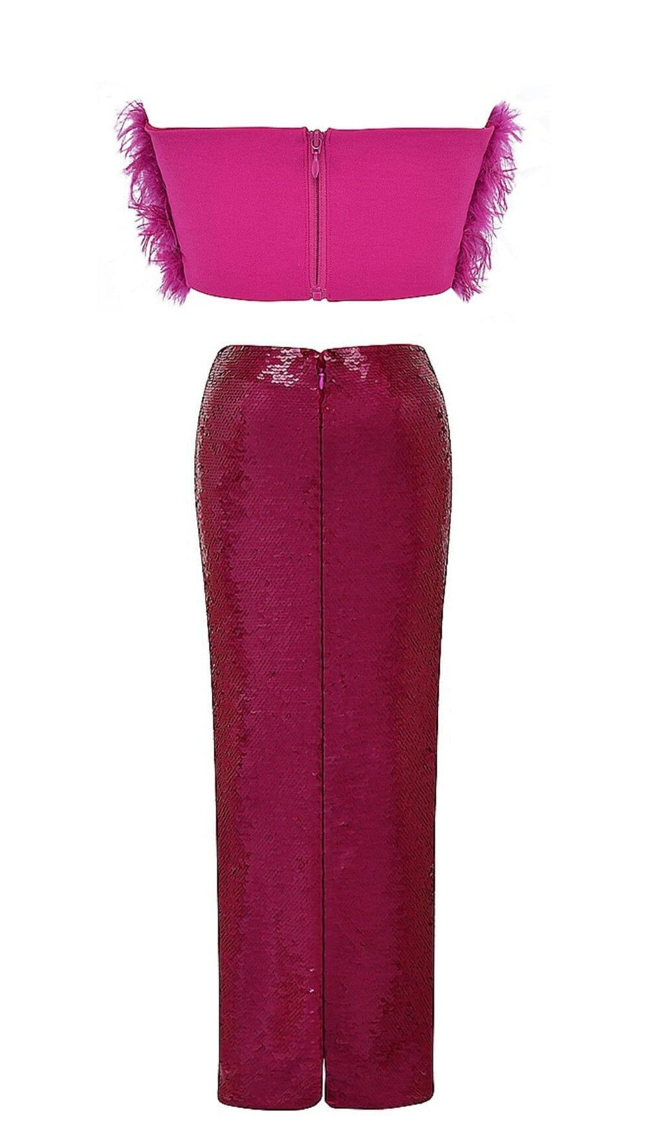 HOT PINT SEQUIN TWO PIECE SET MAXI DRESS