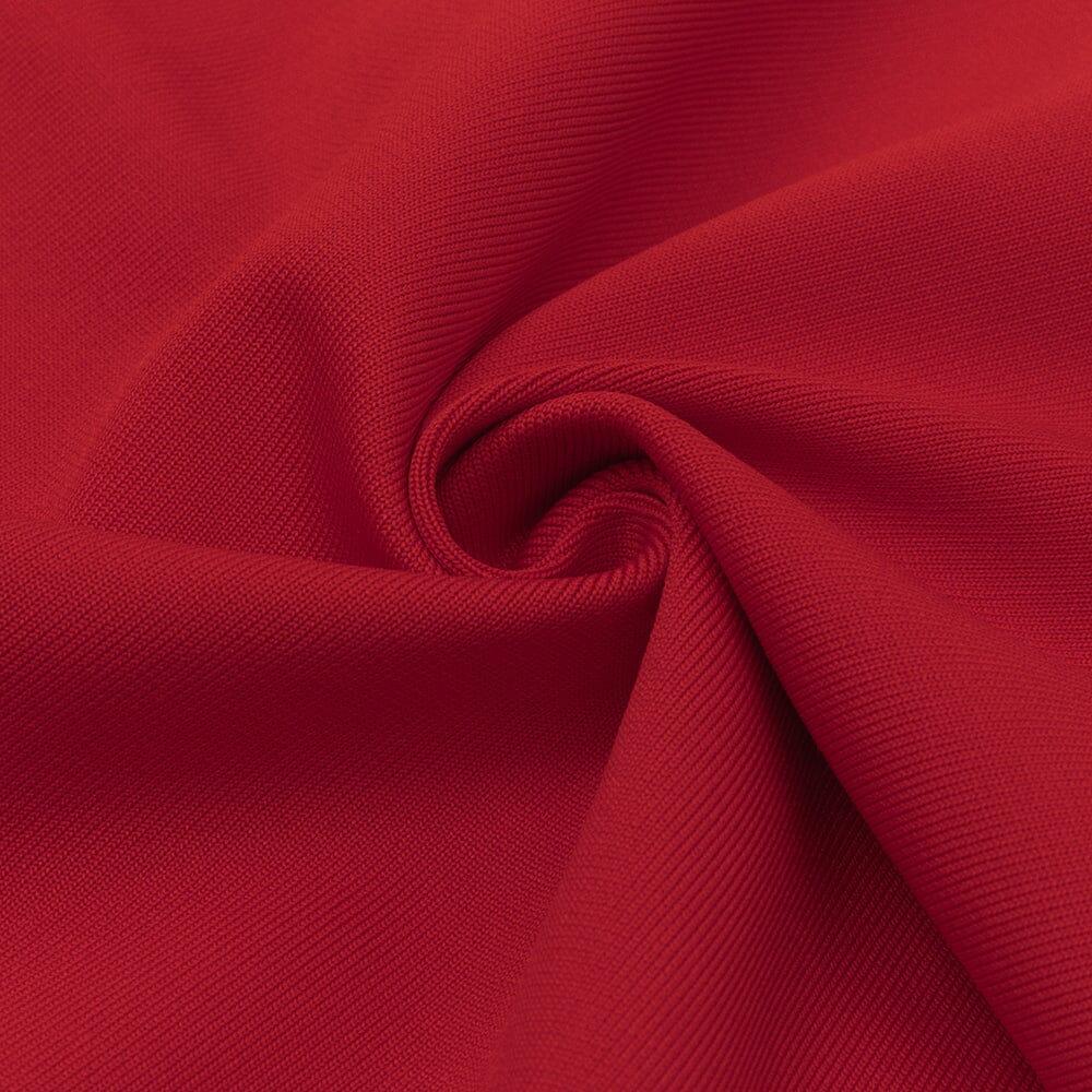 AIIZIE BANDAGE CUTOUT MIDI DRESS IN RED - product image