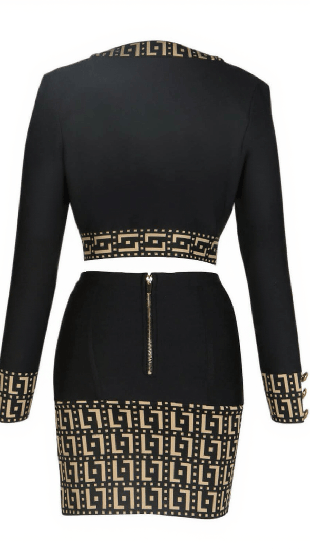 AIIZIE SADE PRINTED BUTTON BANDAGE SET - product image