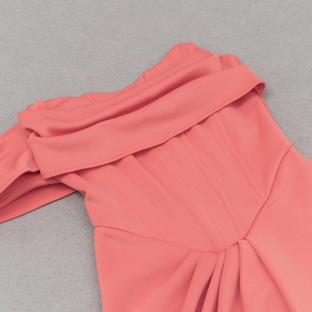 AIIZIE ONE SHOULDER CORSET MIDI DRESS - product image