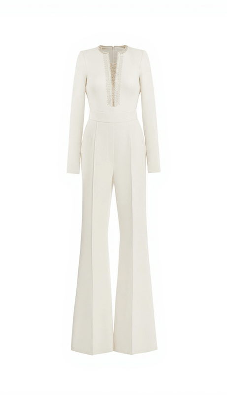 LILWEN CRYSTAL CUTOUT JUMPSUIT