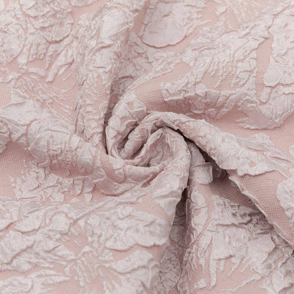 AIIZIE PUFF SLEEVE SPLIT MIDI DRESS IN PINK - product image