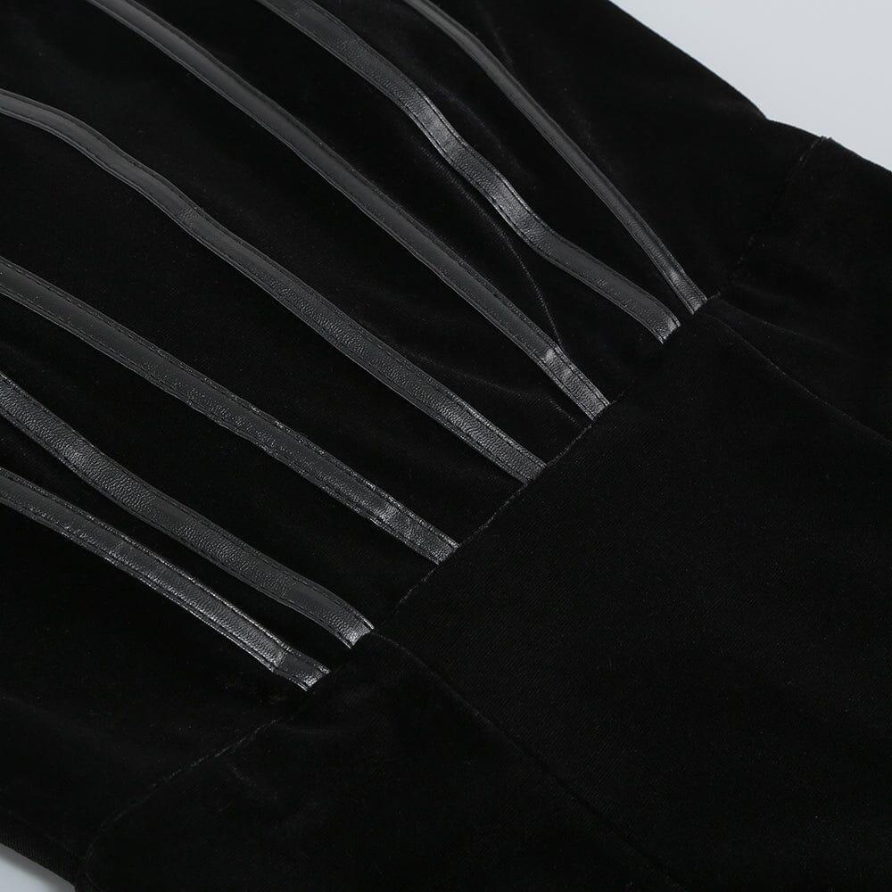 MINIABITO CON CORSETTO DI PIUME NERO