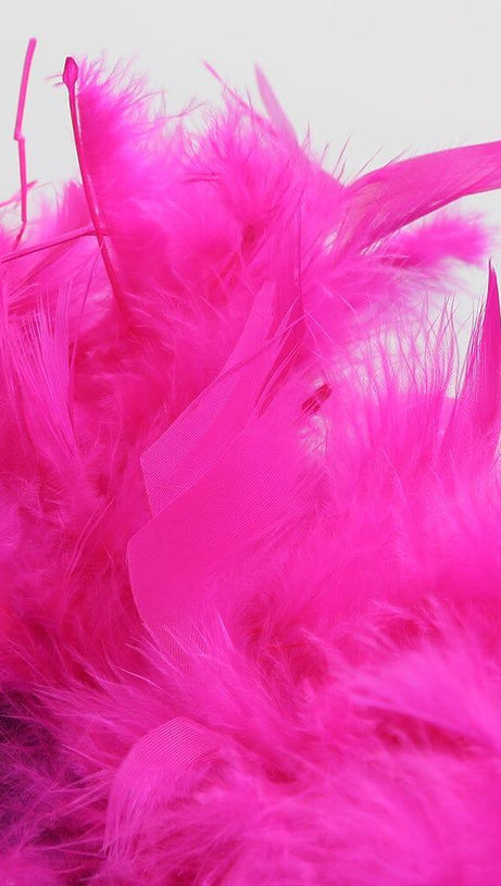 MINIABITO CON CORSETTO DI PIUME NERO