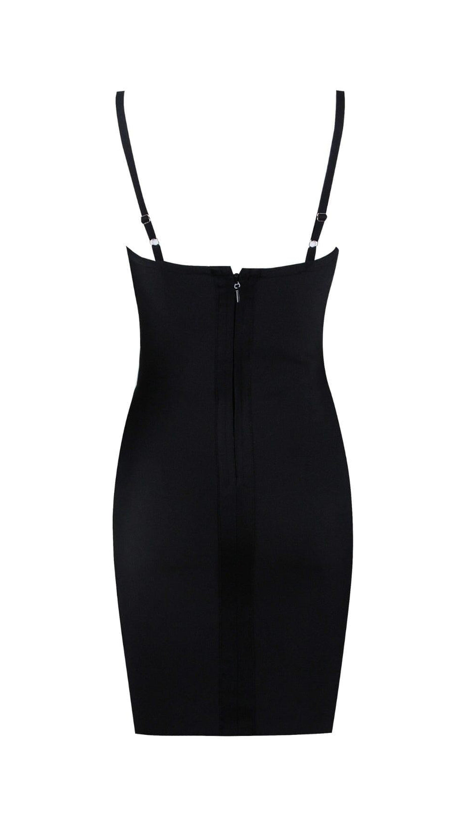 BANDAGE LACE STRAPPY MINI DRESS IN BLACK