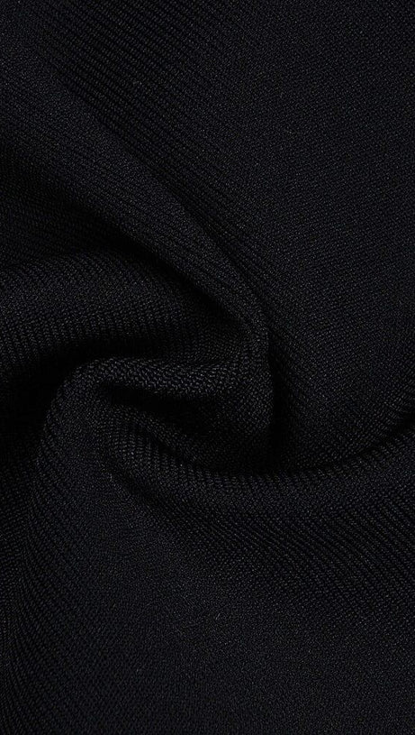 BANDAGE LACE STRAPPY MINI DRESS IN BLACK