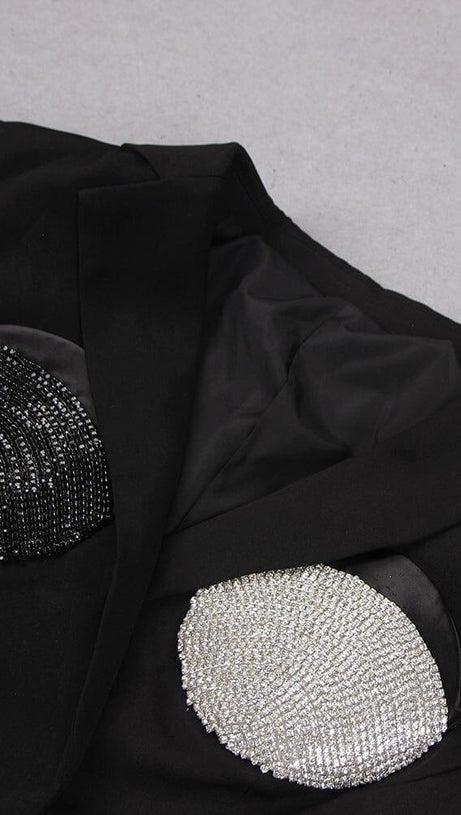 CROPPED OVERSIZED SPIRAL BLAZER