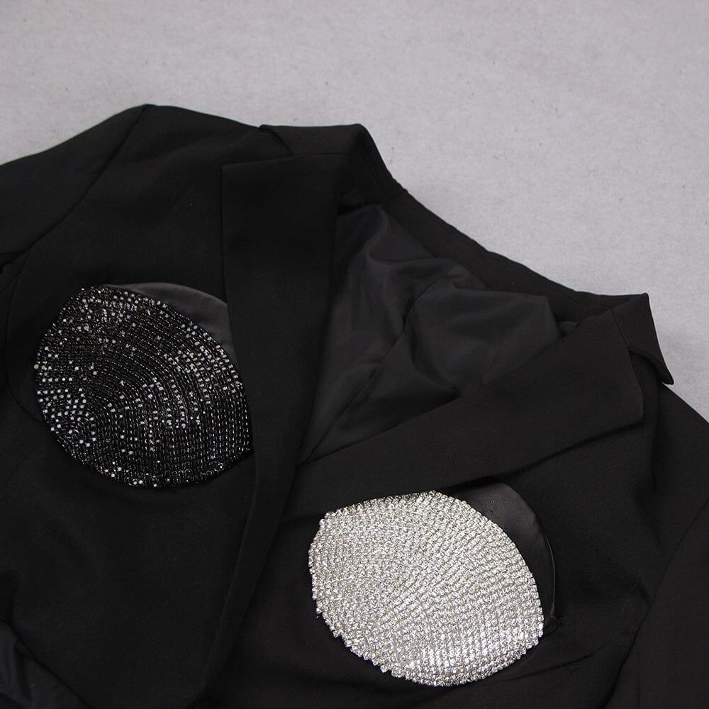 AIIZIE CROPPED OVERSIZED SPIRAL BLAZER - product image