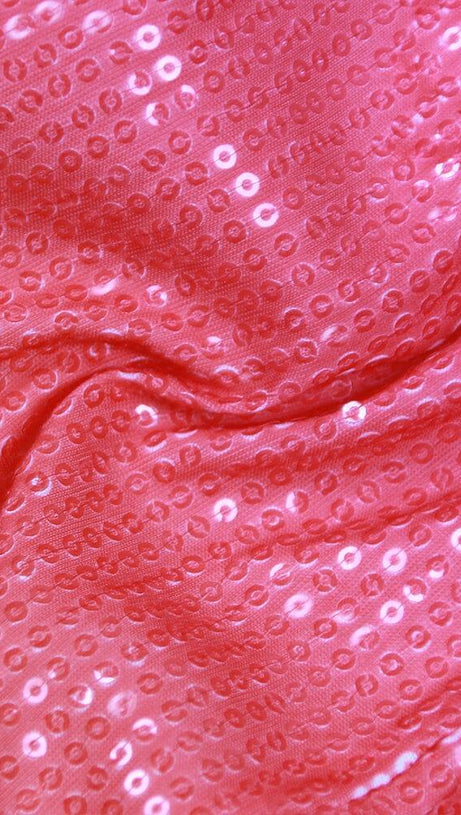 RED-YELLOW GRADIENT STRAPLESS MINI DRESS