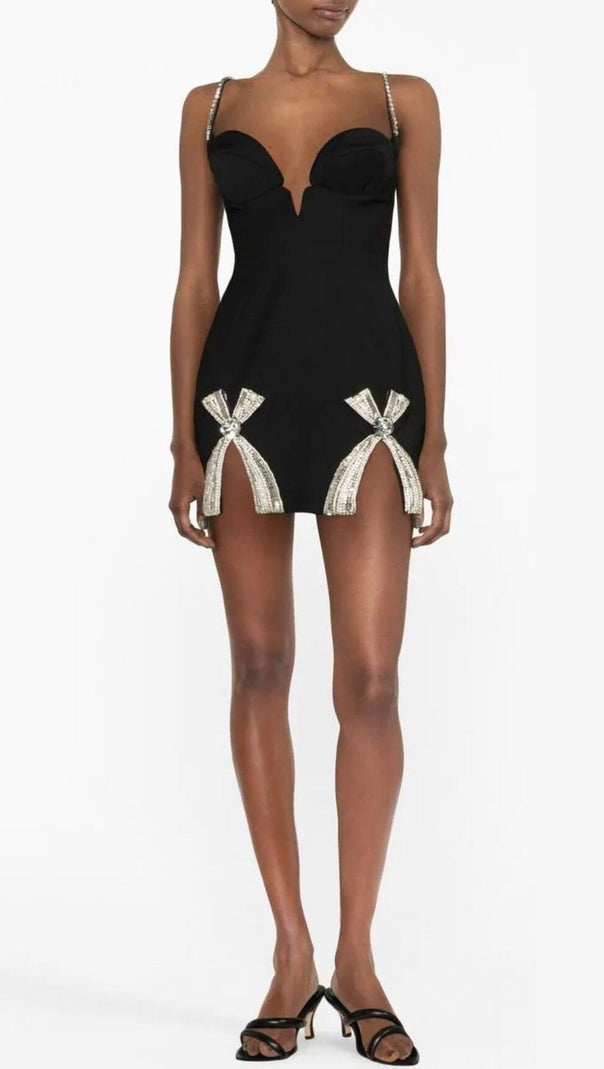 AIIZIE BOW-DETAIL SLEEVELESS MINI DRESS - product image