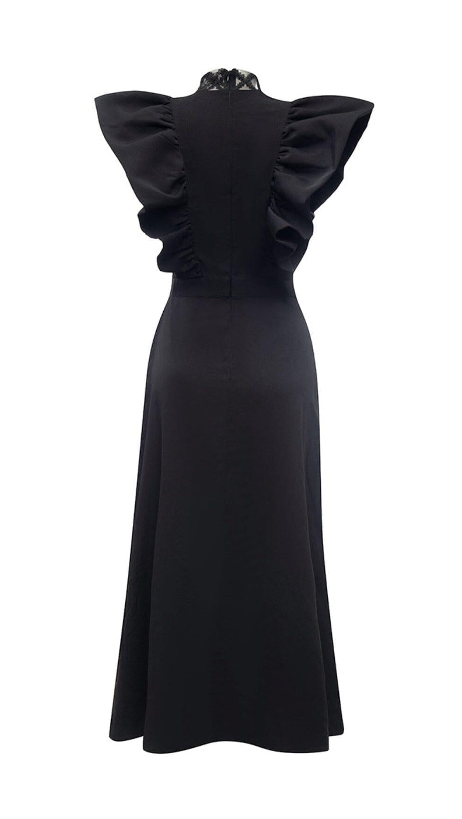 JEWEL NECK SLEEVELESS MIDI DRESS