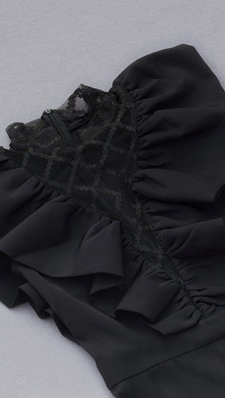 JEWEL NECK SLEEVELESS MIDI DRESS