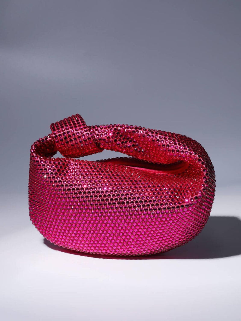 Ciara Embellished Tote Bag In Hot Pink