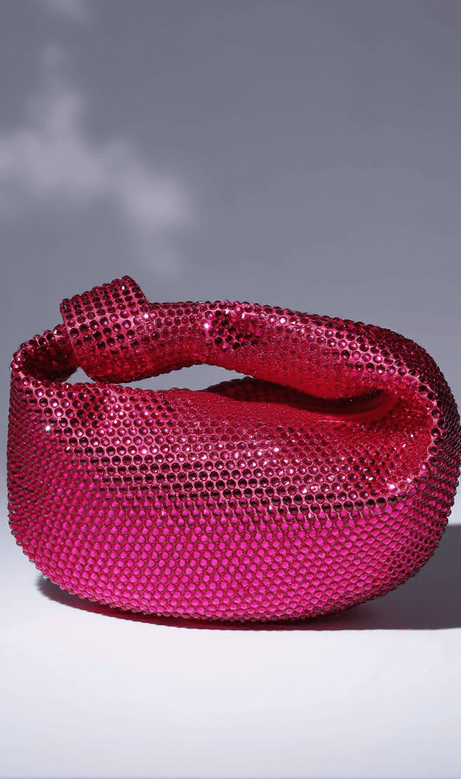 Ciara – Verzierte Tragetasche in Pink