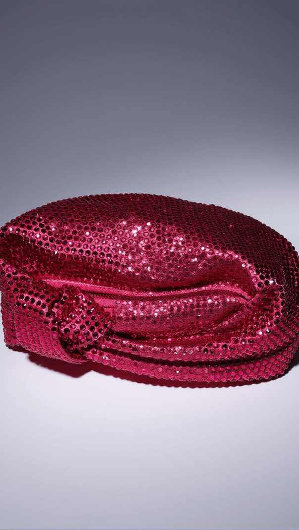 AIIZIE CIARA EMBELLISHED TOTE BAG IN HOT PINK - product image