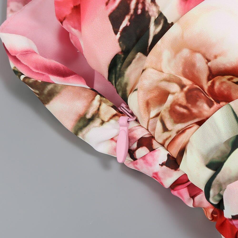 AIIZIE FLORAL PRINT ONE SHOULDER MAXI DRESS - product image
