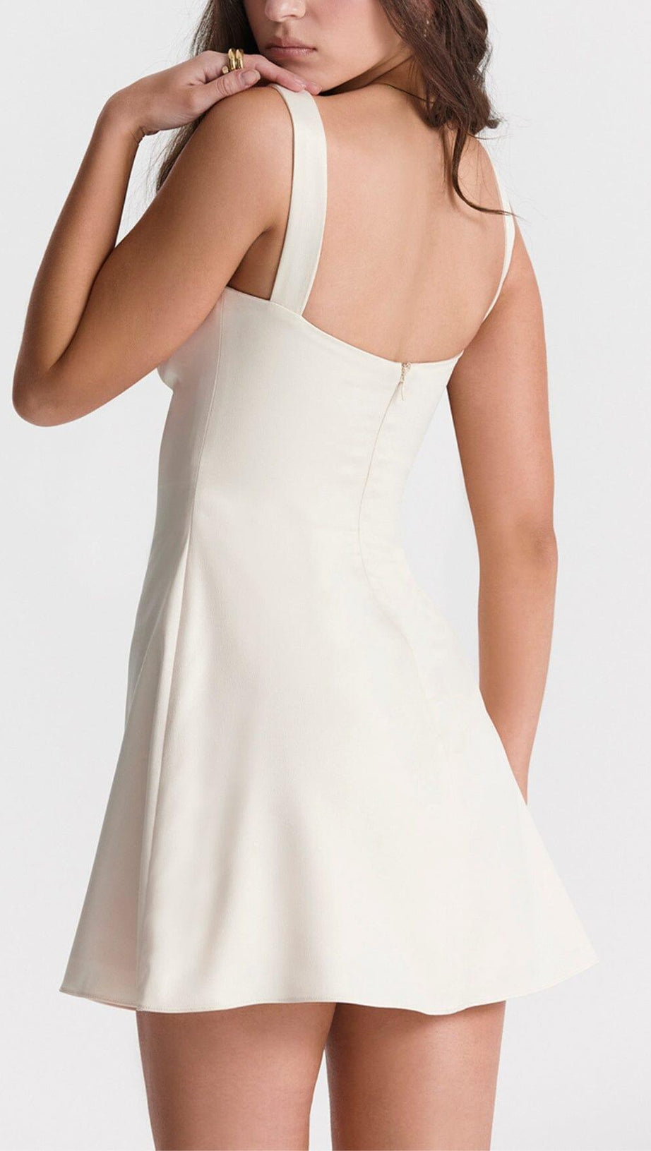 VINTAGE CREAM MINI DRESS