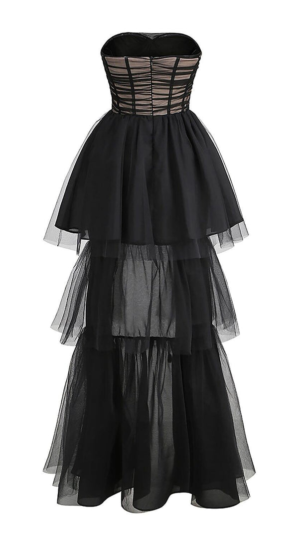 AIIZIE STRAPLESS CORSET TOP TULLE DRESS PAULA GOWN - product image