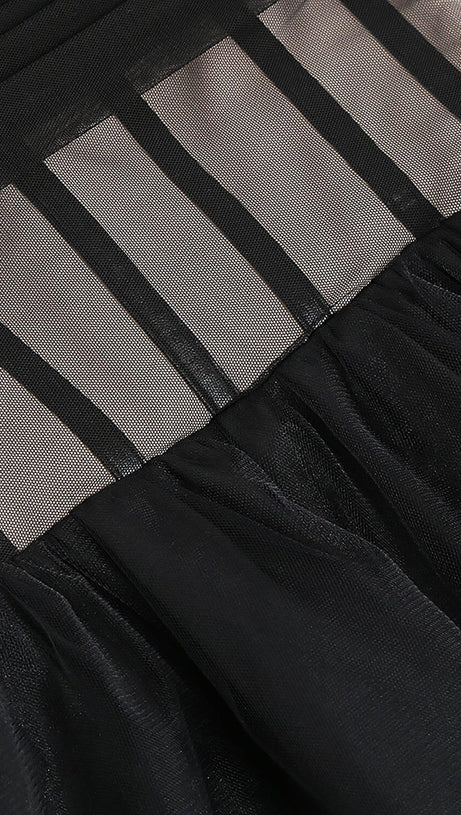 STRAPLESS CORSET TOP TULLE DRESS PAULA GOWN