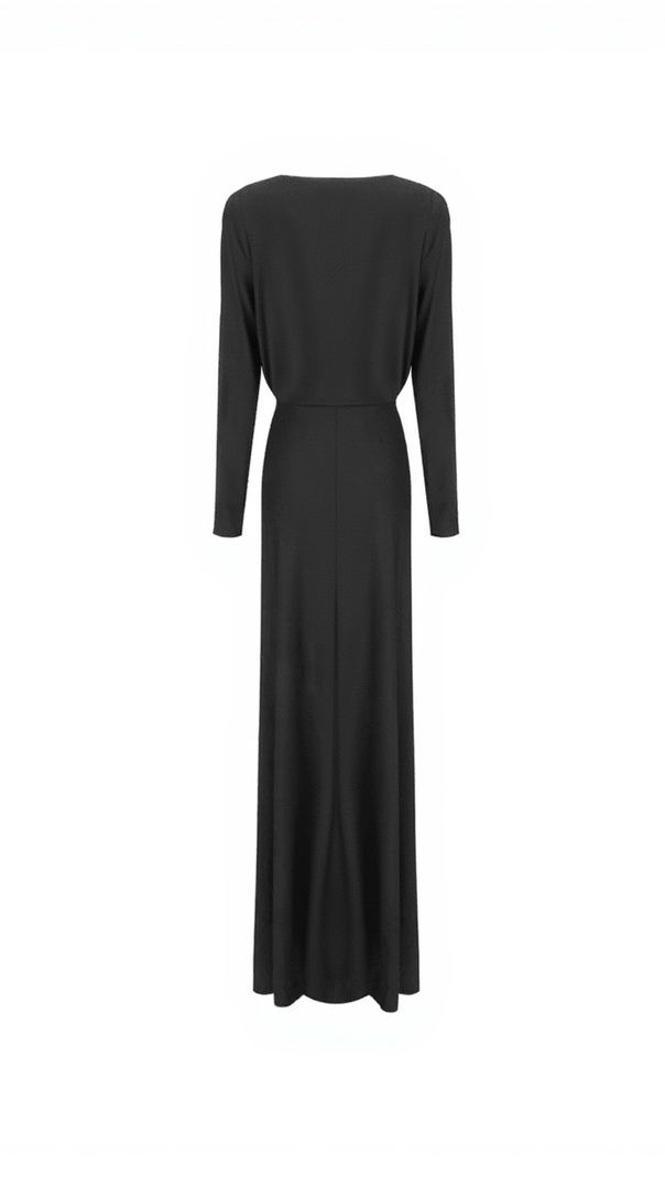 AIIZIE VALLEY LONG SLEEVE RUCHED CUTOUT MAXI DRESS - product image