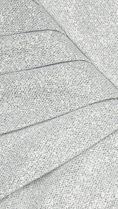 STRAPLESS PUFF SLEEVES SHINY GLITTER WEDDING DRESS