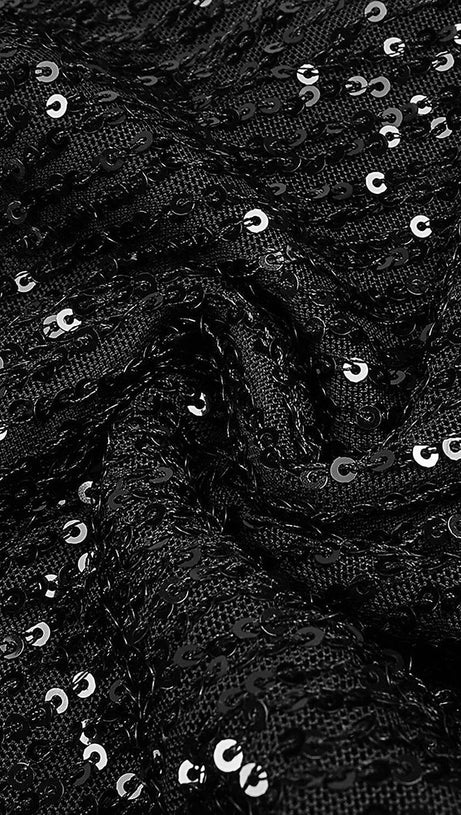 Neckholder-Maxikleid mit glänzenden Pailletten