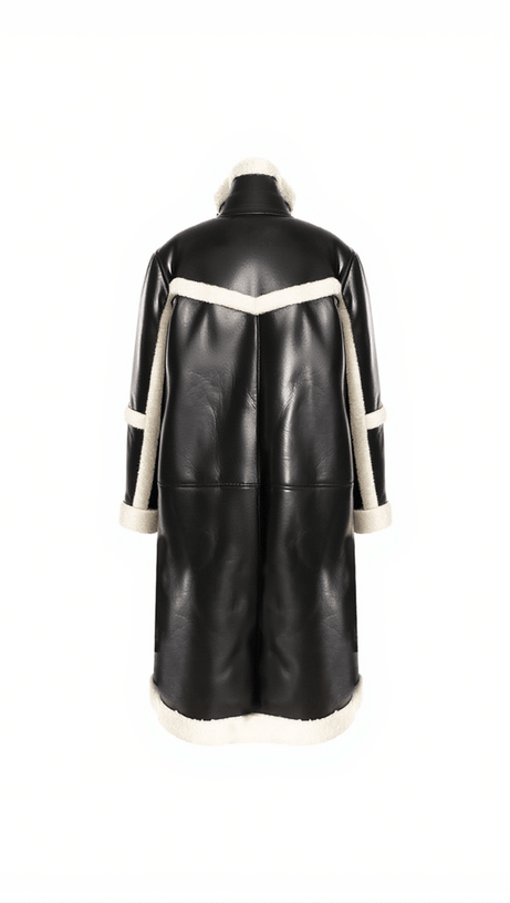 CAPPOTTO IN PELLE SINTETICA IDA PATCHWORK